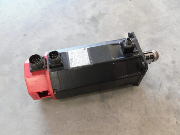 GE FANUC A06B-0128-B677#7076 SERVO MOTOR A06B-0128-B677 *PARTS/NOT WORKING*