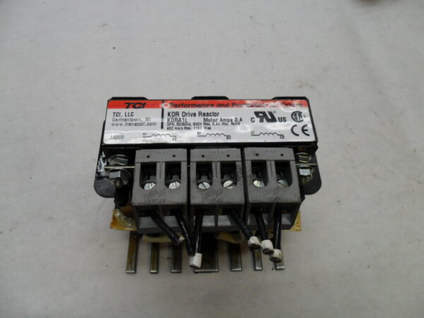 TCI KDRA1L KDR DRIVE REACTOR 3PH 50/60HZ 600V 6.4A