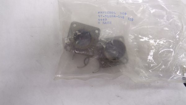 LOT OF 2 BAGS OF 2 NEW AMPHENOL 97-3102A-16S 850 CONNECTOR (TOTAL 4) - Image 2