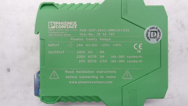NEW PHOENIX CONTACT PSR-SCP-24UC/URM/5X1/2X2 SAFETY RELAY 29 63 747 PSR-URM - Image 5