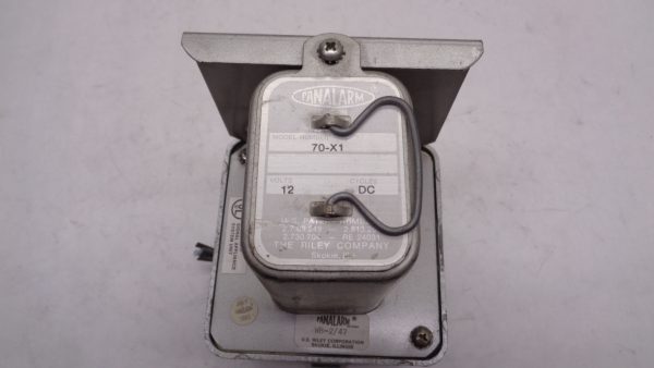 PANALARM WB-2 MOUNTING BASE RELAY WITH 70-X1 RELY 12 VOLTS - Image 3