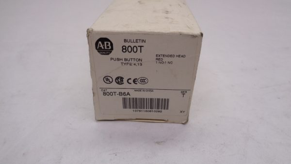 NEW ALLEN BRADLEY 800T-B6A /T PUSH BUTTON W/ 800T-XA /D CONTACT BLOCK - Image 7