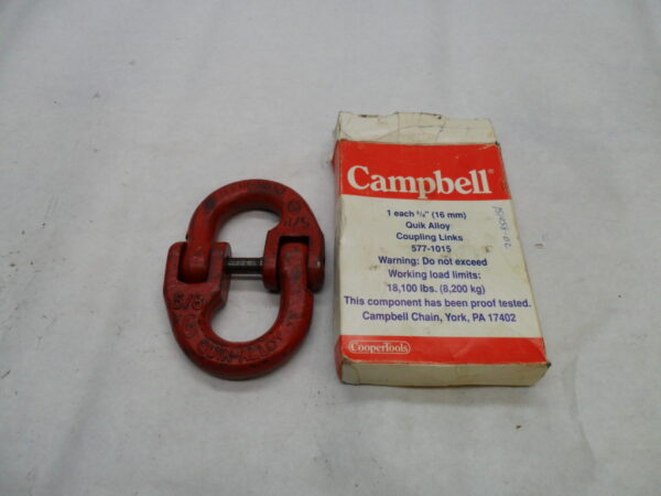 NEW CAMPBELL 577-1015 QUICK-ALLOY COUPLING LINKS 5/8" *READ*