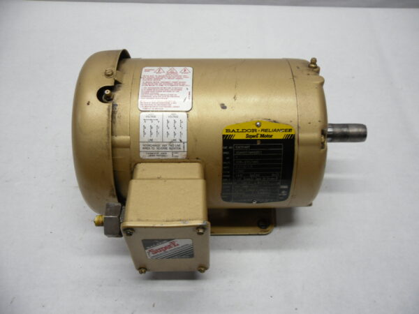 BALDOR RELIANCE EM3546T MOTOR 1HP FR:143T 3/1.5AMP 1760RPM *READ* - Image 6