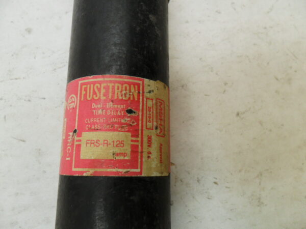 LOT OF 2 BUSSMANN FRS-R 125 TIME-DELAY FUSE 600V FRS-R-125 - Image 4