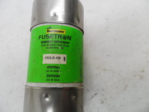 LOT OF 2 FUSETRON FRS-R-150 TIME DELAY FUSE 150A 600VAC - Image 4