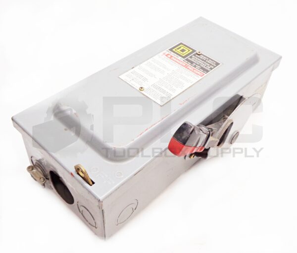 SQUARE D H361N SER F1 HEAVY DUTY SAFETY SWITCH, 30AMP 600VAC/DC