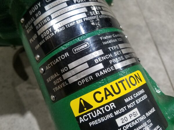 NEW FISCHER CONTROLS 667 ACTUATOR, BODY: EZ SST CL600/1500 PSI, 3/4" FNPT - Image 7