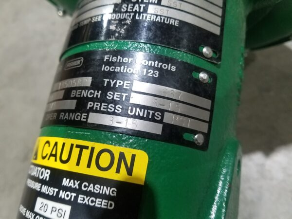 NEW FISCHER CONTROLS 667 ACTUATOR, BODY: EZ SST CL600/1500 PSI, 3/4" FNPT - Image 8