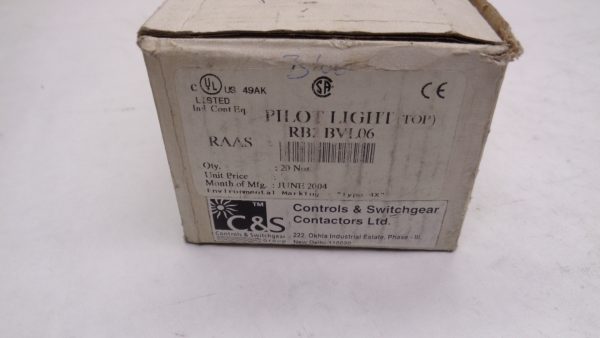 BOX OF 17 NEW CONTROLS AND SWITCHGEAR RB2-BVL06 BLUE PILOT LIGHT - Image 4