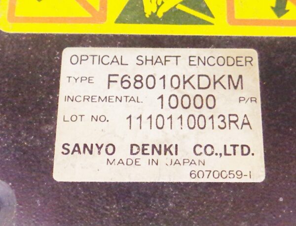 REPAIRED SANYO DENKI P10B10120HCSB8 AC SERVO MOTOR 200VAC 7.0A 1.2KW BL SUPER - Image 8