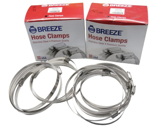 LOT OF 17 NEW BREEZE 64104 HOSE CLAMPS 4-1/8-7" 105-178MM