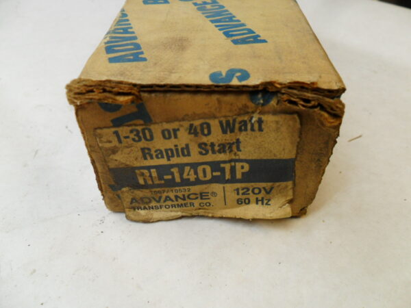 NEW ADVANCE RL-140-TP RAPID START MAGNETIC BALLAST 120V 60HZ .65A *READ* - Image 6