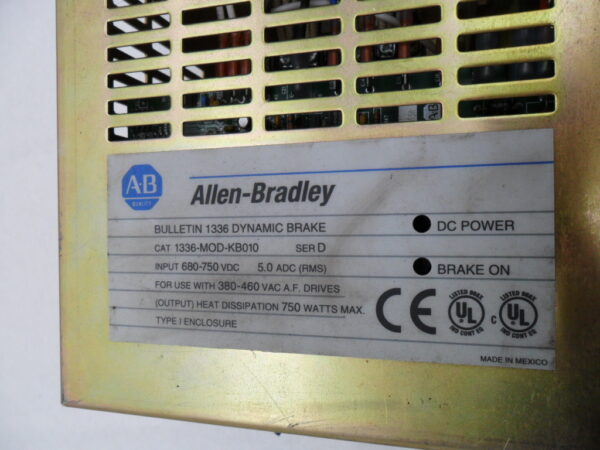 ALLEN BRADLEY 1336-MOD-KB010 /D 1336 DYNAMIC BRAKE 680-750VDC 380-460VAC - Image 6