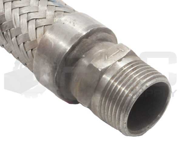 NEW 24" HYDRAULIC HOSE DOUBLE BRAIDED 1" HOSE 1-1/4" COUPLINGS MALE *READ* - Image 3
