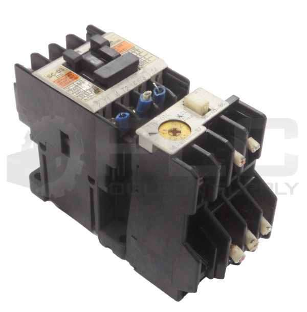 FUJI ELECTRIC CO SC-03 CONTACTOR 3PH W/ FUJI TR-0N OVERLOAD RELAY 1.7-2.6A 600V