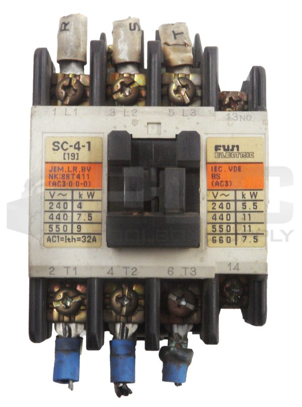 FUJI ELECTRIC CO SC-4-1 MAGNETIC CONTACTOR 3PH 200/200-240/440-480/550-600V - Image 3