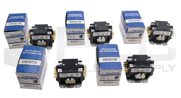 LOT OF 5 NEW PACKARD C230A DEFINITE PURPOSE CONTACTOR 2 POLES 600VAC 50/60HZ