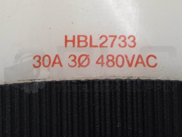 HUBBELL HBL2733 TWIST LOCK CONNECTOR 30A 480VAC - Image 3