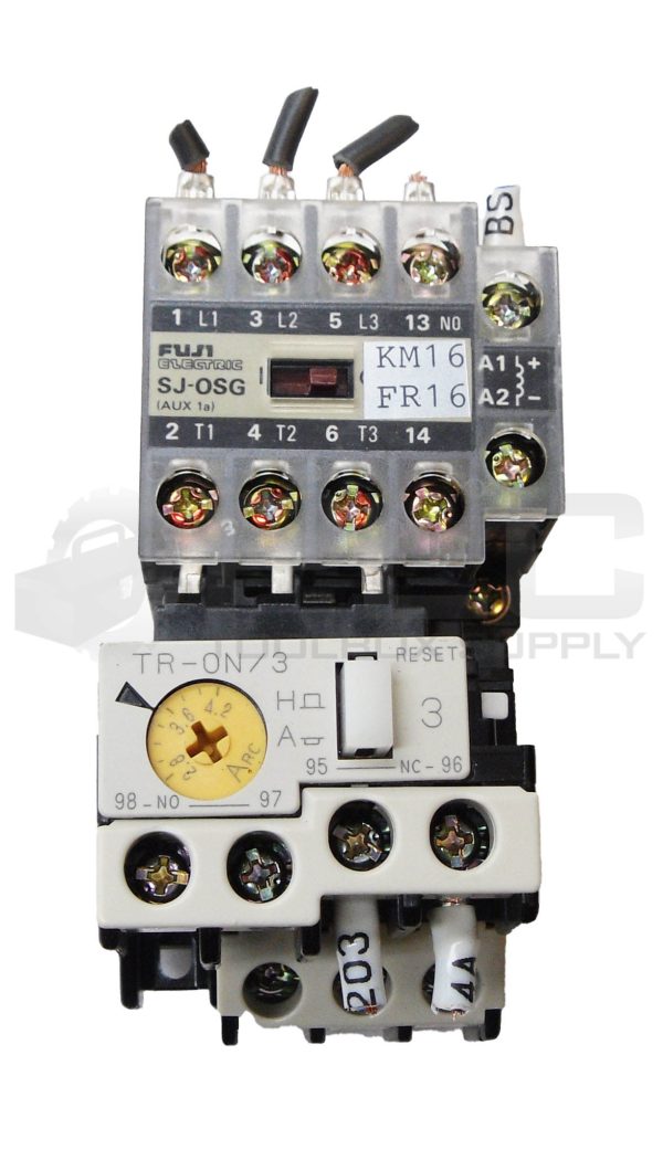 FUJI ELECTRIC SJ-0SG MAGNETIC CONTACTOR 15A 440V W/ TR-0N/3 OVERLOAD RELAY