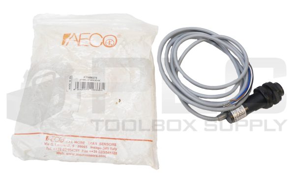 NEW AECO FT1000275 PHOTOELECTRIC SENSOR FT18EL-CP NPN NO+NC APPROX 6' CABLE