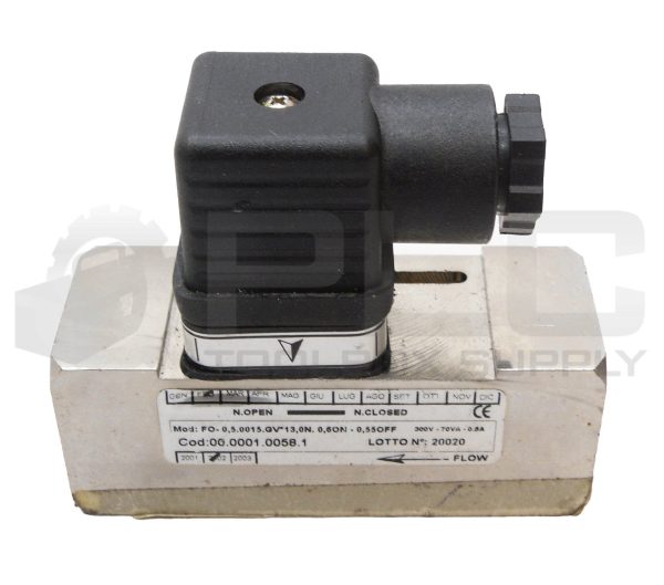FO-0.5.0015.GV*13,0N.0,6ON-0.55OFFOFF SOLENOID VALVE 300V 0.5A 3/4"