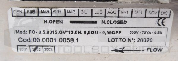 FO-0.5.0015.GV*13,0N.0,6ON-0.55OFFOFF SOLENOID VALVE 300V 0.5A 3/4" - Image 4