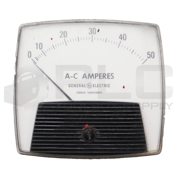 GENERAL ELECTRIC 50-171141LSNT PANEL METER 0-50AC AMPS