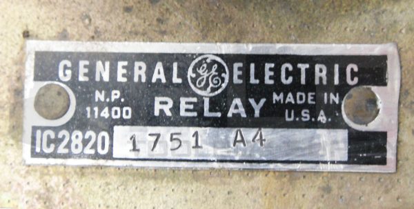 GENERAL ELECTRIC IC2820 1751-A4 RELAY - Image 4