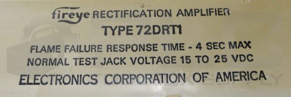 FIREYE 72DRT1 RECTIFICATION AMPLIFIER 15-25VDC - Image 4