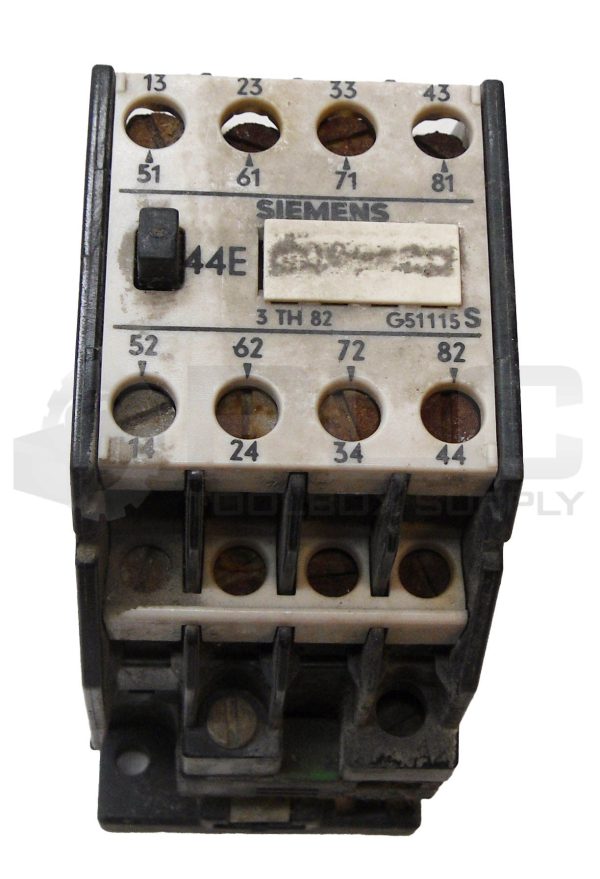 SIEMENS 3TH 82 44-0A CONTACTOR 600V AC/DC 10A