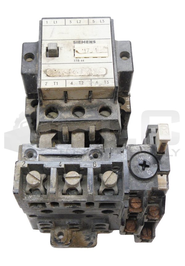 SIEMENS 3TB44 17-0A CONTACTOR W/ 3UA42 00-7AH OVERLOAD RELAY 10-16A 600VAC