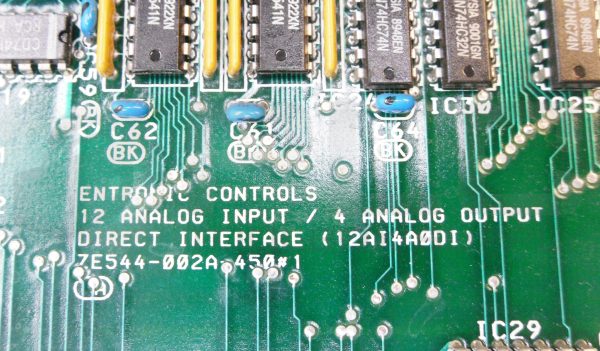 ENTRONIC ZE544-002A-450#1 DIRECT INTERFACE BOARD 12 ANALOG INPUT/4 OUTPUT - Image 5