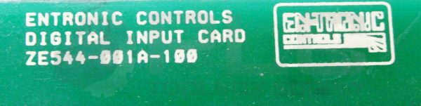 ENTRONIC CONTROLS ZE544-001A-100 DIGITAL INPUT CARD - Image 3
