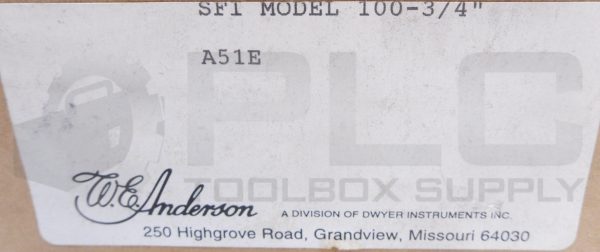SEALED NEW W.E ANDERSON 100-3/4" SIGHT FLOW INDICATOR A51E - Image 3