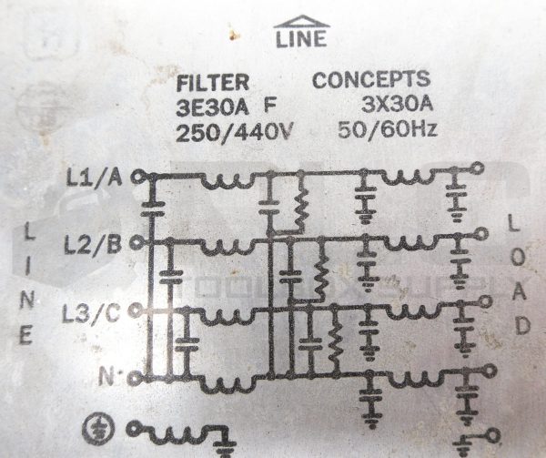 FILTER CONCEPTS 3E30A F EMI FILTER 250/440V 3X30A 50/60HZ - Image 6