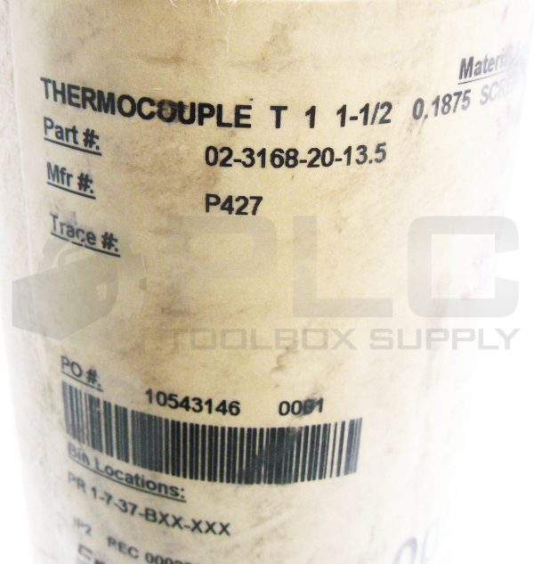 NEW PYCO 02-3168-20-13.5 THERMOCOUPLE 1-1/2 - Image 6