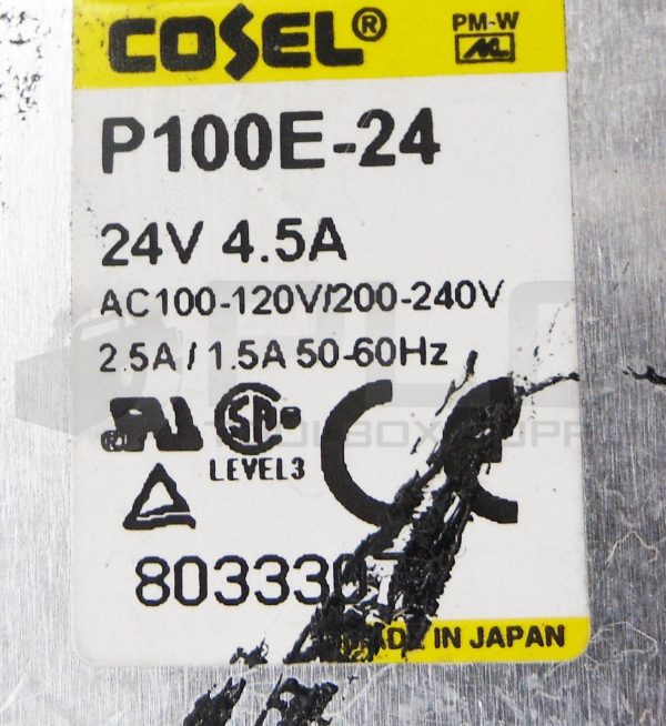 COSEL P100E-24 POWER SUPPLY 24V 4.5A 50/60HZ - Image 5