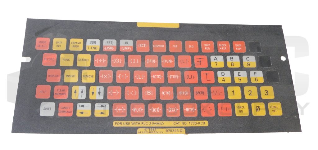 NEW ALLEN BRADLEY 1770-KCB PLC-2 FAMILY KEYTOP OVERLAY | eBay