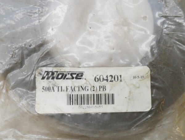 SEALED NEW PACK OF 2 MORSE 604201 FACINGS TL500A *READ* - Image 3