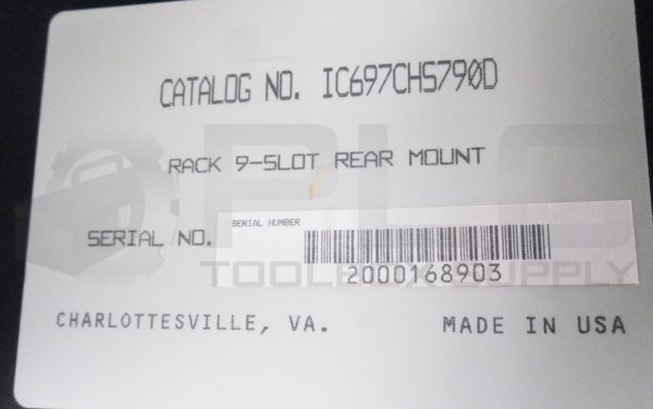 GE FANUC IC697CHS790D 9 SLOT RACK REAR MOUNT - Image 5