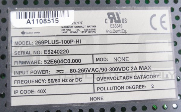 GENERAL ELECTRIC 269PLUS-100P-HI MOTOR MANAGEMENT RELAY *REBUILT* - Image 5