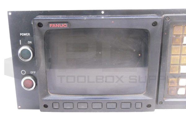 FANUC A02B-0076-C128 MDI/CRT UNIT W/ A61L-0001-0092 DISPLAY MONITOR 8" - Image 2