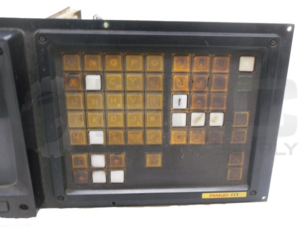FANUC A02B-0076-C128 MDI/CRT UNIT W/ A61L-0001-0092 DISPLAY MONITOR 8" - Image 3
