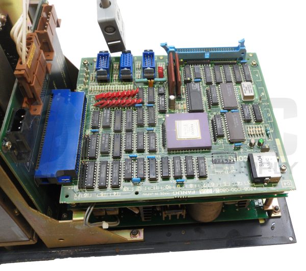 FANUC A02B-0076-C128 MDI/CRT UNIT W/ A61L-0001-0092 DISPLAY MONITOR 8" - Image 4