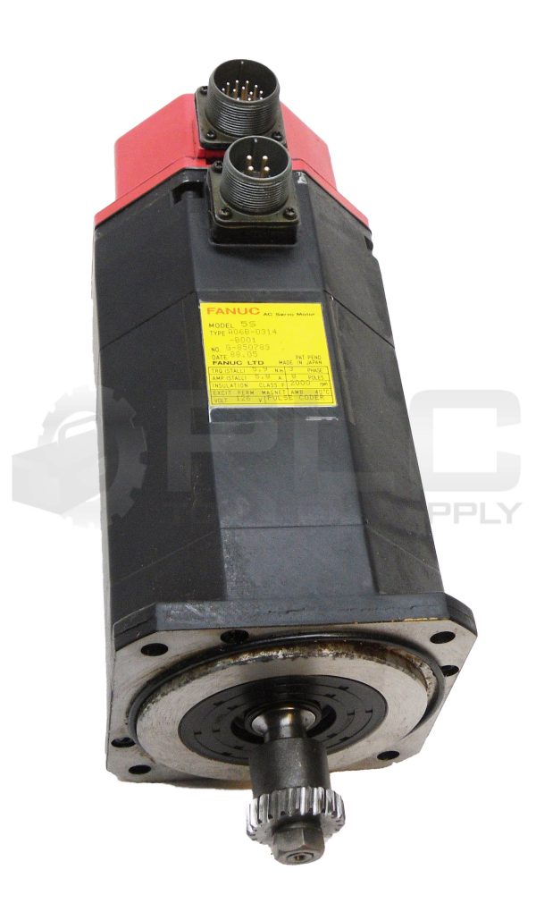 FANUC A06B-0314-B001 AC SERVO MOTOR 3PH 8 POLES 2000RPM 5.8A MODEL 5S