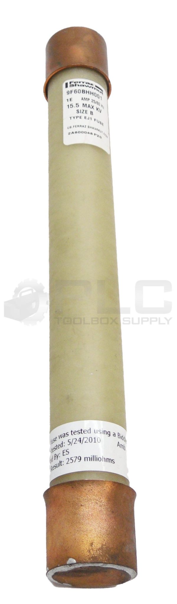 FERRAZ SHAWMUT 9F60BHH001 FUSE TYPE EJ1 SIZE B 1E AMP 25/60HZ
