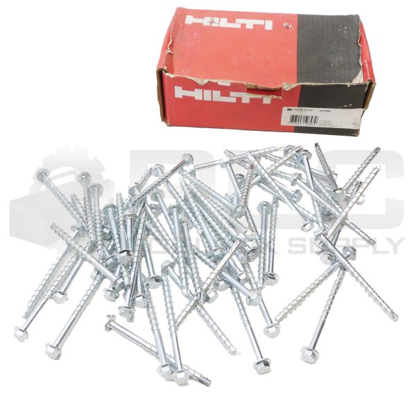 NEW BOX OF 72 HILTI KH-EZ CONCRETE SCREW ANCHORS 1/4" X 4" 418048 *READ*