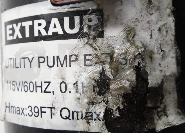EXTRAUP EXT-30A UTILITY PUMP 115V 60HZ 0.1HP - Image 5