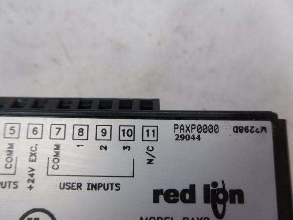 RED LION PAXP0000 PROCESS ANALOG INPUT METER 5 DIGIT 85-250VAC 50/60HZ 15VA - Image 6